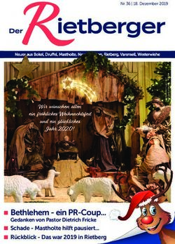 Bethlehem - ein PR-Coup - Gedanken von Pastor Dietrich Fricke Schade - Mastholte hilft pausiert... R&uuml;ckblick - Das war 2019 in Rietberg - Der ...