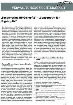 VERWALTUNGSGERICHTSBARKEIT - BDVR