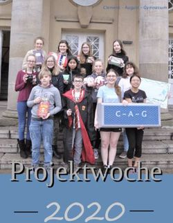 Projektwoche - Clemens - August - Gymnasium