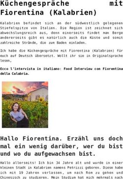 K&uuml;chengespr&auml;che Fiorentina (Kalabrien) - Eatalicious