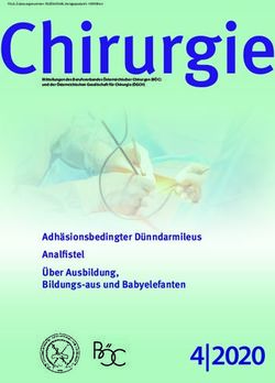 P.b.b. Zulassungsnummer: 05Z036134M, Verlagspostamt: 1090 Wien Chirurgie - &Ouml;sterreichische Gesellschaft f&uuml;r Chirurgie