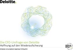 Die CFO-Umfrage von Deloitte - Hoffnung auf den Wiederaufschwung Schweizer und europäische Ergebnisse Frühling 2021