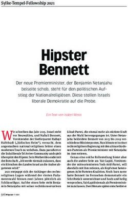 Hipster Bennett Der neue Premierminister, der Benjamin Netan jahu beiseite schob, steht f&uuml;r den politischen Auf-stieg der Nationalreligi&ouml;sen ...