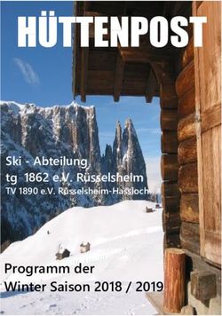 H&Uuml;TTENPOST - Programm der Winter Saison 2018 / 2019 - Ski - Abteilung tg 1862 e.V. R&uuml;sselsheim - TG-ruesselsheim.de