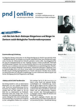 RE viewed "Ich fahr kein Bus!" Bottroper B&uuml;rgerinnen und B&uuml;rger im Zentrum sozial-&ouml;kologischer Transformationsprozesse