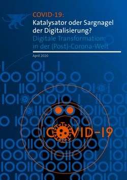 COVID-19: Katalysator oder Sargnagel der Digitalisierung? Digitale Transformation in der (Post)-Corona-Welt - April 2020