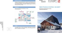 Alpiner Tourismus in der Krise - wie weiter? - conim ag