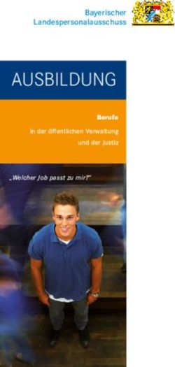 AUSBILDUNG Bayerischer Landespersonalausschuss - Berufe