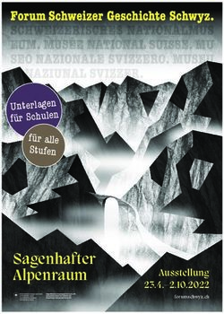 Sagenhafter Alpenraum - Unterlagen f&uuml;r Schulen f&uuml;r alle Stufen - Ausstellung 23.4.-2.10.2022 - Forum Schweizer Geschichte Schwyz