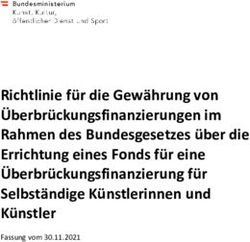 Richtlinie für die Gewährung von Überbrückungsfinanzierungen im Rahmen des Bundesgesetzes über die Errichtung eines Fonds für eine ...