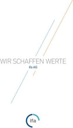 WIR SCHAFFEN WERTE ifa AG