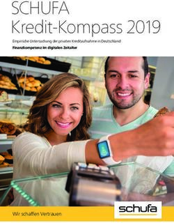 SCHUFA Kredit-Kompass 2019 - Wir schaff en Vertrauen - Empirische Untersuchung der privaten Kreditaufnahme in Deutschland