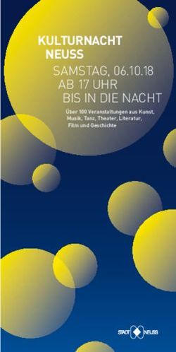 KULTURNACHT NEUSS SAMSTAG, 06.10.18 AB 17 UHR BIS IN DIE NACHT - VHS Neuss