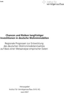 Chancen und Risiken langfristiger Investitionen in deutsche Wohnimmobilien - Institut f&uuml;r ...