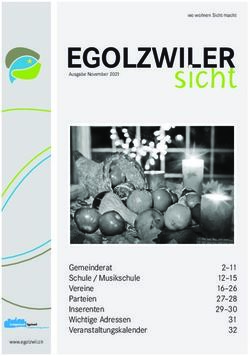 EGOLZWILER sicht - Gemeinderat Schule / Musikschule Vereine Parteien Inserenten Wichtige Adressen Veranstaltungskalender