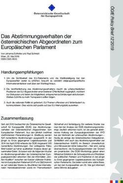 Das Abstimmungsverhalten der österreichischen Abgeordneten zum Europäischen Parlament - Österreichische Gesellschaft für ...