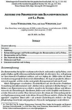 Akteure und Perspektiven der Bananenwirtschaft auf La Palma - austriaca.at