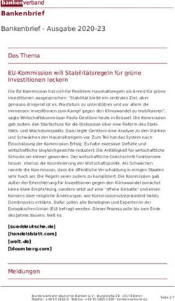 Bankenbrief Bankenbrief - Ausgabe 2020-23 - Das Thema EU-Kommission will Stabilit&auml;tsregeln f&uuml;r gr&uuml;ne Investitionen lockern - Bundesverband ...