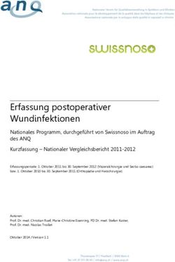 Erfassung postoperativer Wundinfektionen - ANQ
