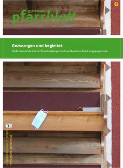 Pfarr blatt Gezwungen und begleitet - R&uuml;ckschau auf die Zeit der Einschr&auml;nkungen und wie Menschen damit umgegangen sind - Pfarre Gratkorn St. Stefan