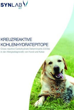 KREUZREAKTIVE KOHLENHYDRATEPITOPE - CROSS-REACTIVE CARBOHYDRATE DETERMINANTS (CCDS) IN DER ALLERGIEDIAGNOSTIK VON HUND UND KATZE - SYNLAB