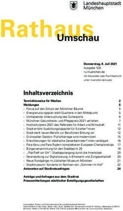 Inhaltsverzeichnis - Rathaus Umschau