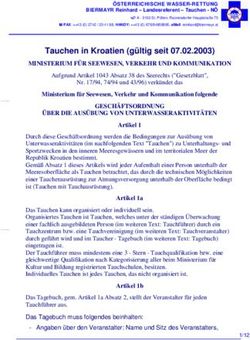 Tauchen in Kroatien (g&uuml;ltig seit 07.02.2003)
