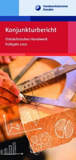 Konjunkturbericht Osts&auml;chsisches Handwerk Fr&uuml;hjahr 2021