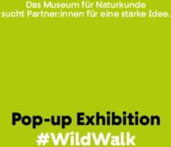 Pop-up Exhibition #WildWalk - Das Museum für Naturkunde sucht Partner:innen für eine starke Idee - Museum für Naturkunde