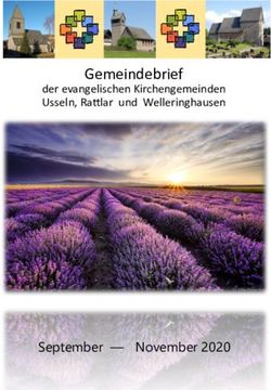 Gemeindebrief - September - November 2020 - der evangelischen Kirchengemeinden Usseln, Rattlar und Welleringhausen - Kirchengemeinde Usseln