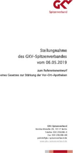 Stellungnahme des GKV-Spitzenverbandes vom 06.05.2019