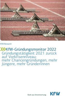 KFW-GR&Uuml;NDUNGSMONITOR 2022 GR&Uuml;NDUNGST&Auml;TIGKEIT 2021 ZUR&Uuml;CK - AUF VORKRISENNIVEAU: MEHR CHANCENGR&Uuml;NDUNGEN, MEHR J&Uuml;NGERE, MEHR GR&Uuml;NDERINNEN