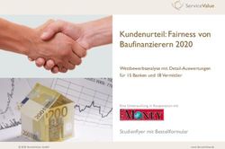 Kundenurteil: Fairness von Baufinanzierern 2020 - Studienflyer mit Bestellformular - ServiceValue