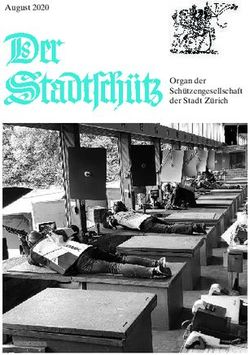 August 2020 Organ der Schützengesellschaft der Stadt Zürich