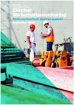 Zürcher Wirtschaftsmonitoring - Stellenmeldepflicht: Start ist geglückt September 2018 - Amt für Wirtschaft und Arbeit