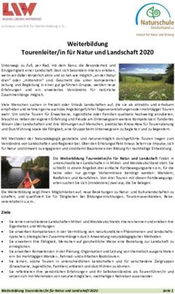 Weiterbildung Tourenleiter/in f&uuml;r Natur und Landschaft 2020
