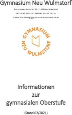 Gymnasium Neu Wulmstorf - Informationen zur gymnasialen Oberstufe (Stand 02/2021)