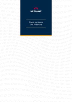 Blistersortiment und Preisliste - Medinoxx