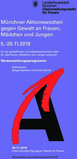 Münchner Aktionswochen gegen Gewalt an Frauen, Mädchen und Jungen 5.-26.11.2019 - muenchen.de
