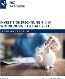 INVESTITIONSRECHNUNG IN DER WOHNUNGSWIRTSCHAFT 2021 - SEPTEMBER 2021