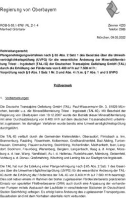 Regierung von Oberbayern - UVP Verbund