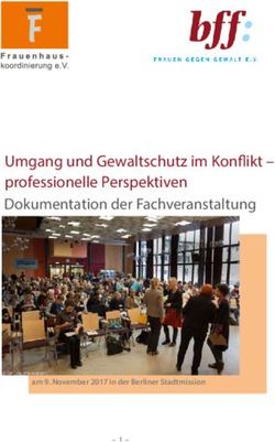 Umgang und Gewaltschutz im Konflikt - professionelle Perspektiven Dokumentation der Fachveranstaltung - am 9. November 2017 in der Berliner ...