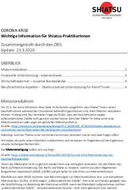 CORONA-KRISE Wichtige Information f&uuml;r Shiatsu-PraktikerInnen
