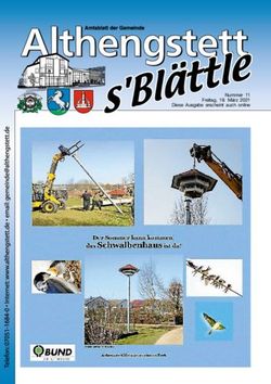 Nummer 11 Freitag, 19. M&auml;rz 2021 Diese Ausgabe erscheint auch online