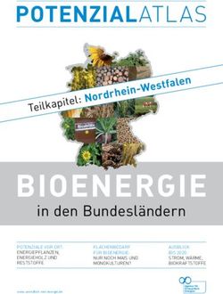 BIOENERGIE - POTENZIALATLAS Nordrhein-Westfalen - Agentur für Erneuerbare Energien