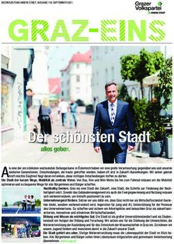 Der schönsten Stadt alles geben - Bezirkszeitung graz-eins