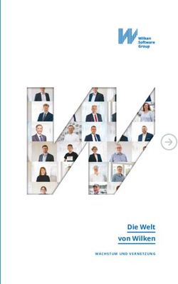 Die Welt von Wilken WACHSTUM UND VERNET ZUNG