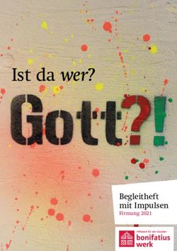 Ist da wer? - Begleitheft mit Impulsen Firmung 2021 - Bonifatiuswerk