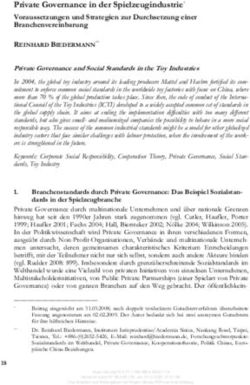 Private Governance in der Spielzeugindustrie* Voraussetzungen und Strategien zur Durchsetzung einer Branchenvereinbarung - Nomos eLibrary