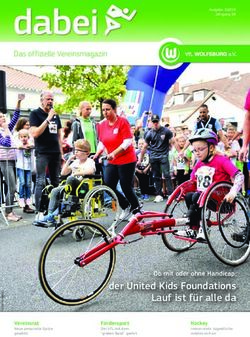 DER UNITED KIDS FOUNDATIONS LAUF IST F&Uuml;R ALLE DA - OB MIT ODER OHNE HANDICAP: VFL ...